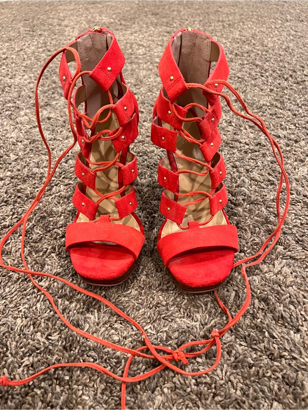 MICHAEL Michael Kors Coral Lace-Up Gladiator Heels